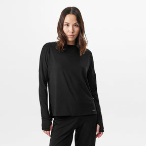 Women's BW Reset Long-Sleeve Pyjama Top, Odour-Control, Moisture Management