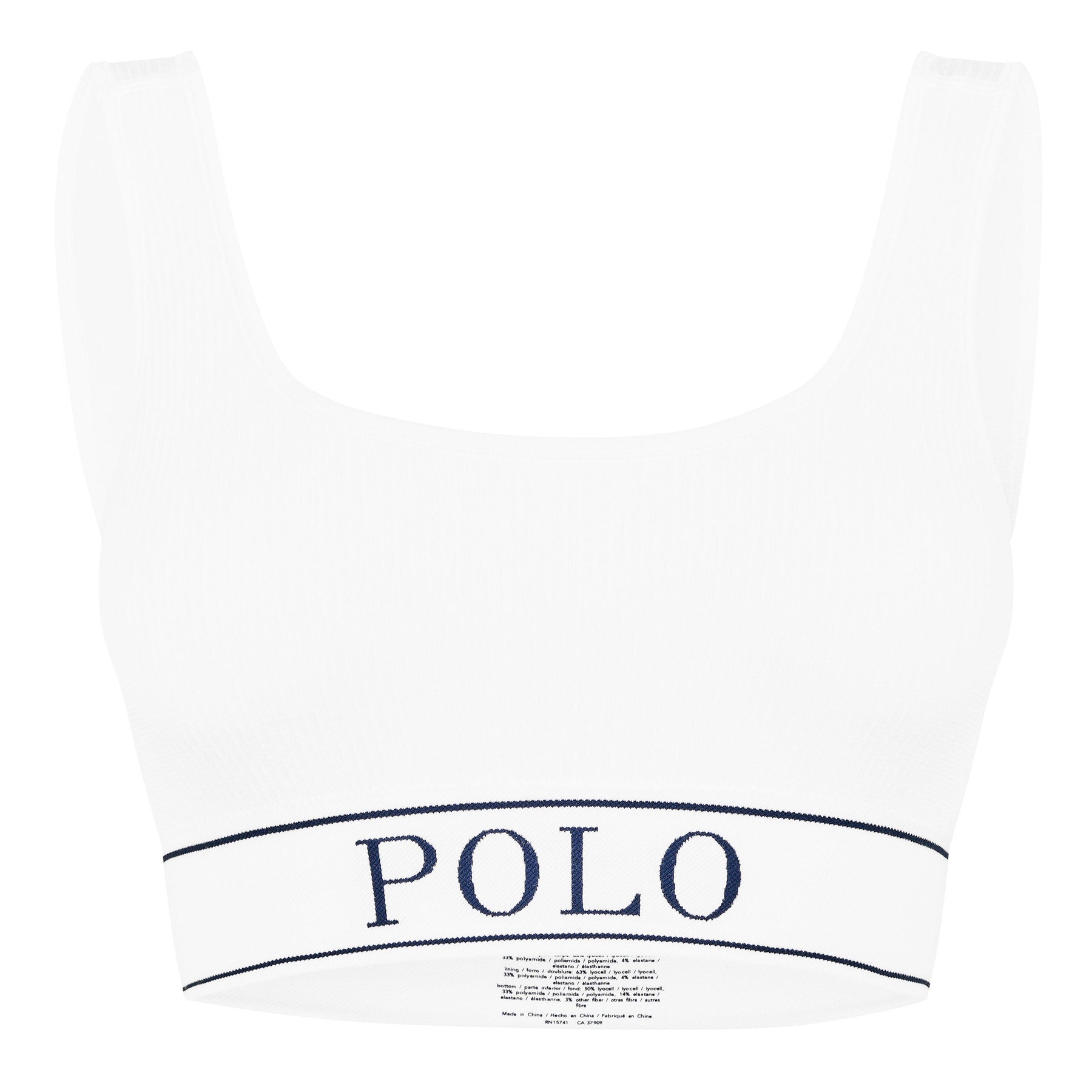 Womens Ribbed Scoop Bralette