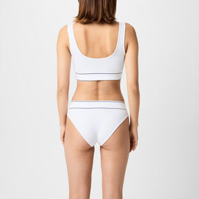 Womens Ribbed Scoop Bralette