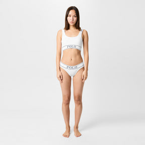 Womens Ribbed Scoop Bralette