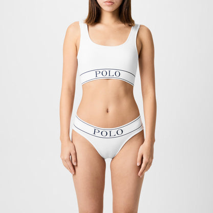 Womens Ribbed Scoop Bralette