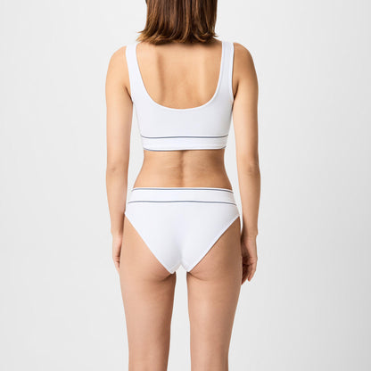 Womens Ribbed Scoop Bralette