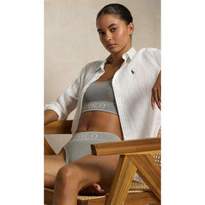 Womens Ribbed Scoop Bralette
