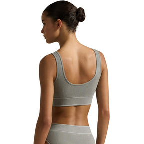 Womens Ribbed Scoop Bralette