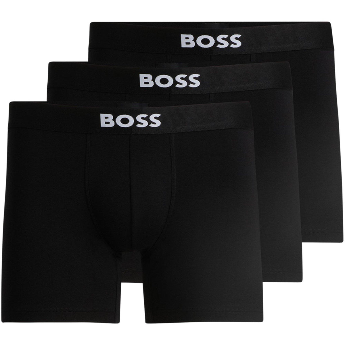 Three-pack of logo-waistband boxer briefs