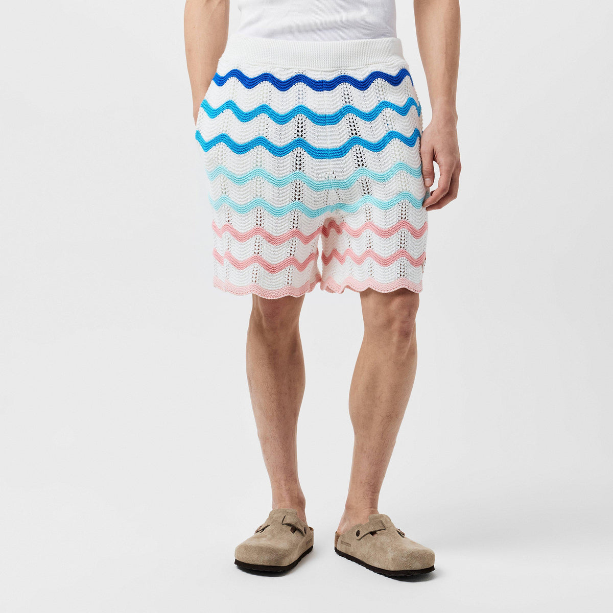 Men's Waves Crochet Shorts