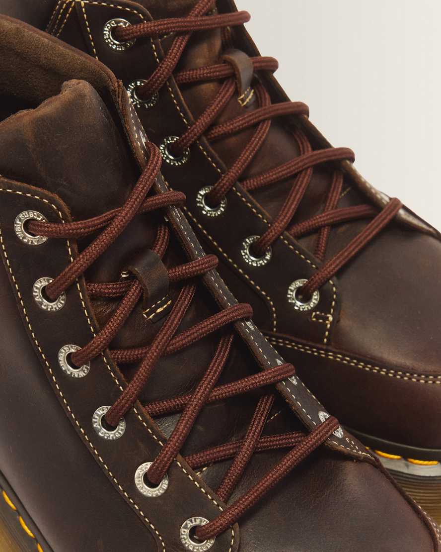 Buzz 6 Eye Crazy Horse Leather Lace Up Boots