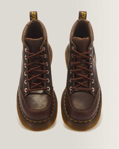 Buzz 6 Eye Crazy Horse Leather Lace Up Boots