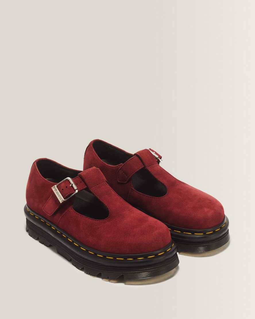 Zebzag Milled Nubuck Mary Jane Shoes