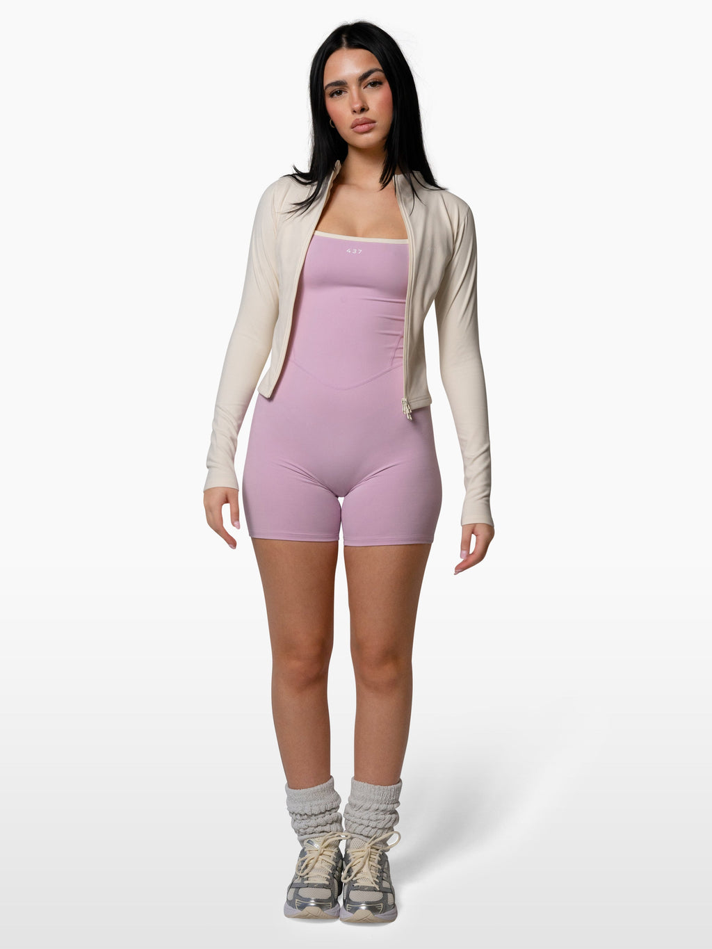 The Shorts Onesie / Parfait-Cream