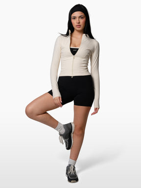 The Shorts Onesie / Black-Cream