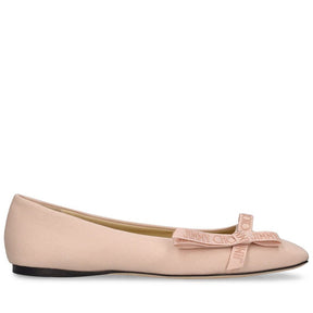 Jimmy Choo 10mm Veda linen ballerina flats