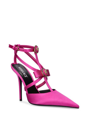 Versace 110mm Satin slingback heels