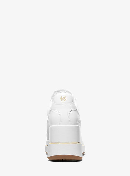 Emmy Leather and Mesh Wedge Trainer