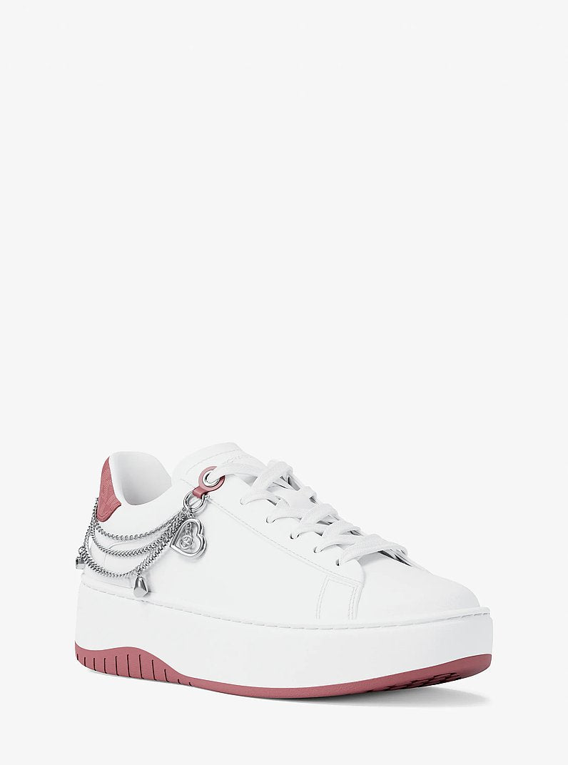 Dottie Embellished Leather Platform Sneaker