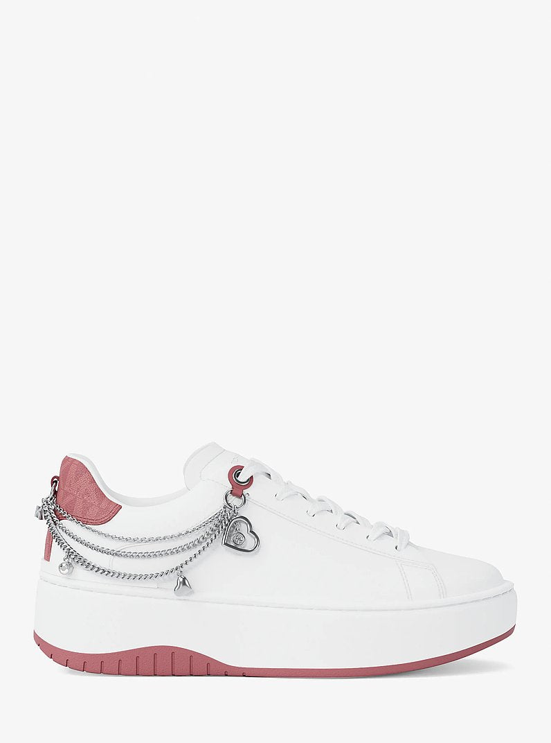 Dottie Embellished Leather Platform Sneaker
