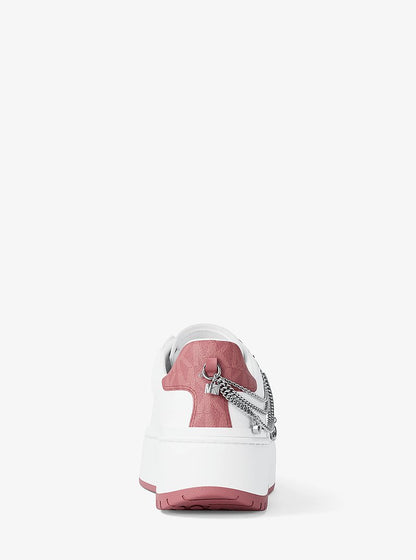 Dottie Embellished Leather Platform Sneaker