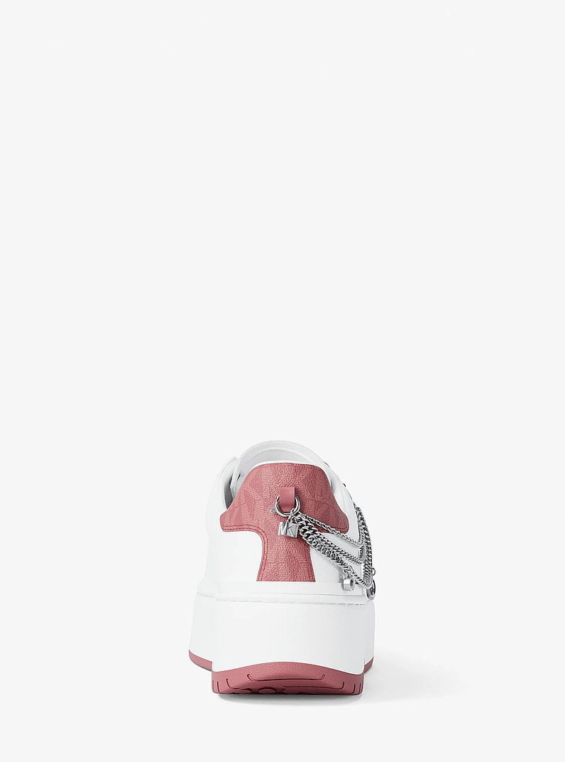 Dottie Embellished Leather Platform Sneaker