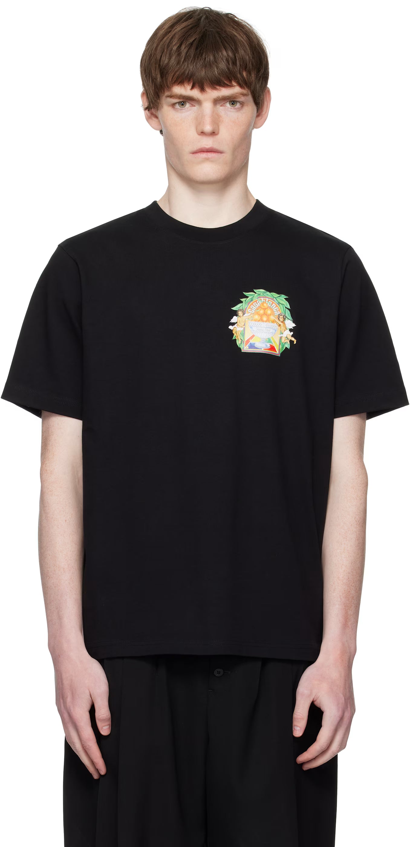 Black Triomphe D'Orange Short-Sleeve T-Shirt