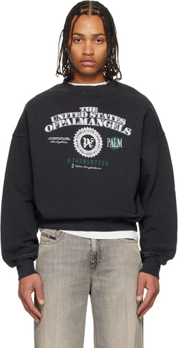Black Dollar Loose Crew Sweatshirt