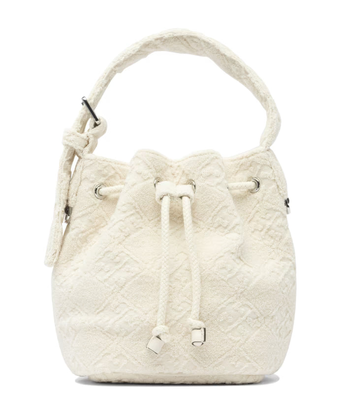 White Handbag with T Monogram