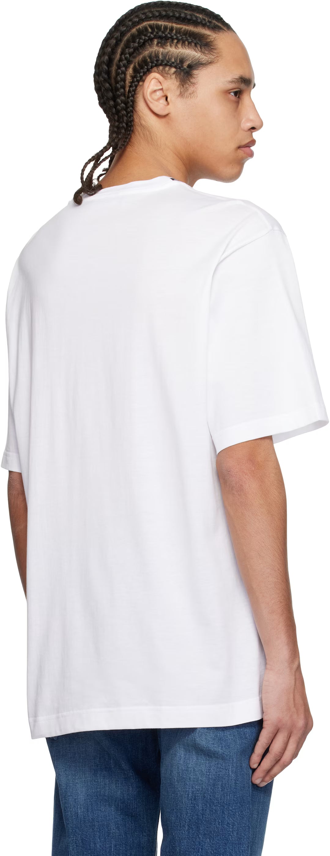 Dolce&Gabbana White Postcard Print Cotton T-shirt