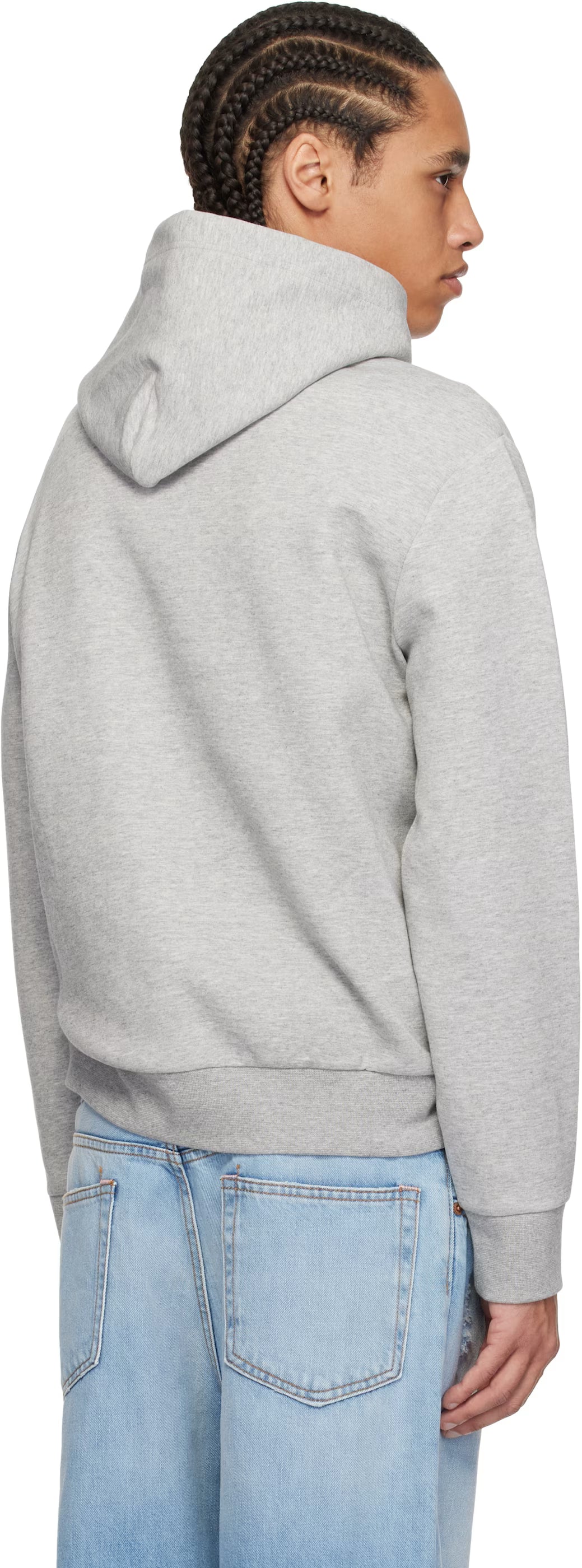 Polo Ralph Lauren Gray Logo Double-Knit Hoodie