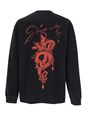 Givenchy Black Crewneck T-Shirt with Logo Lettering on the Front and Maxi Logo Print on the Rear in Cotton Man
