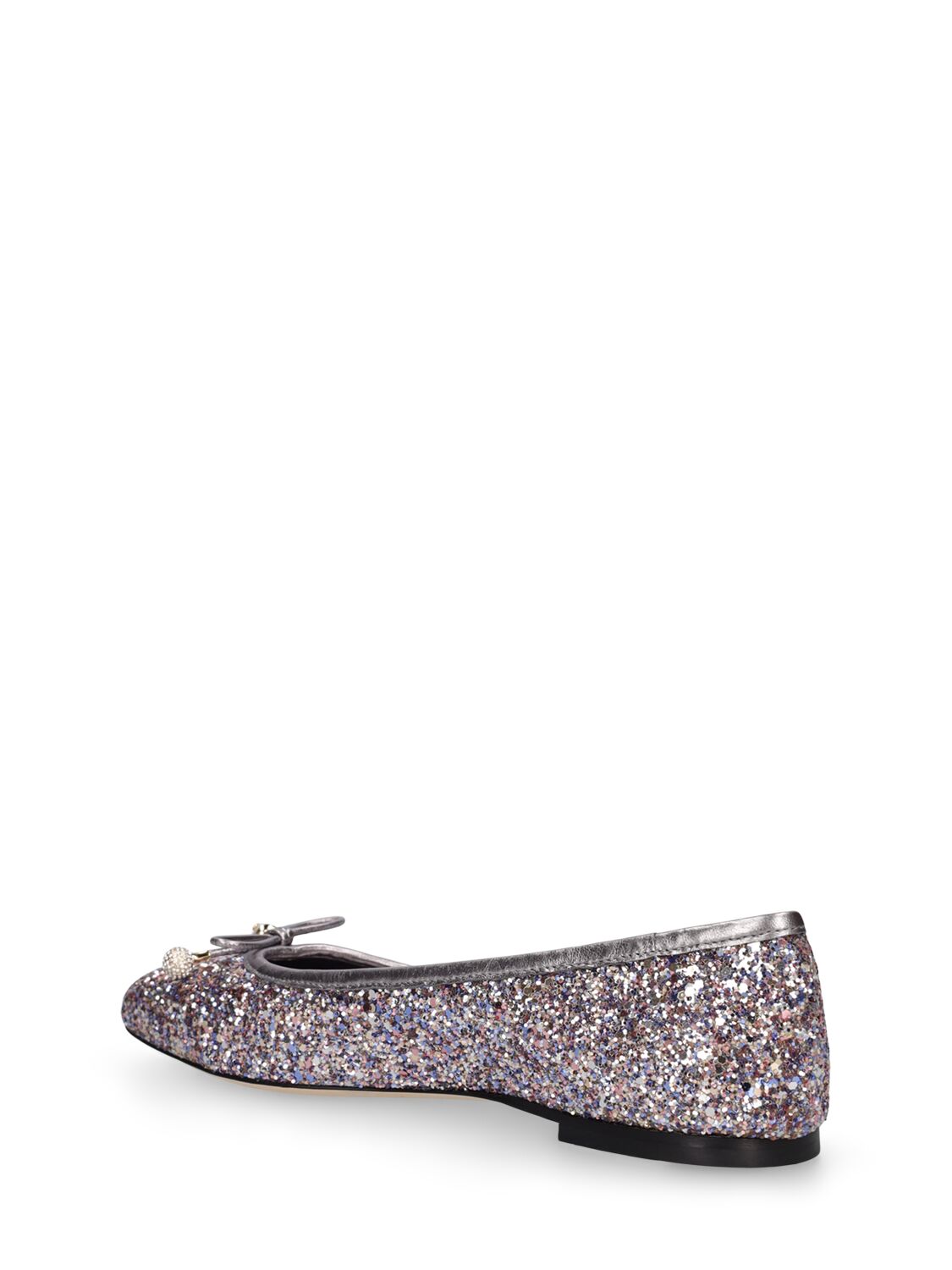 Jimmy Choo Jimmy 10mm Elme glittered ballerina flats - Size: UK 2.5 Flats | Shop From The Mirage