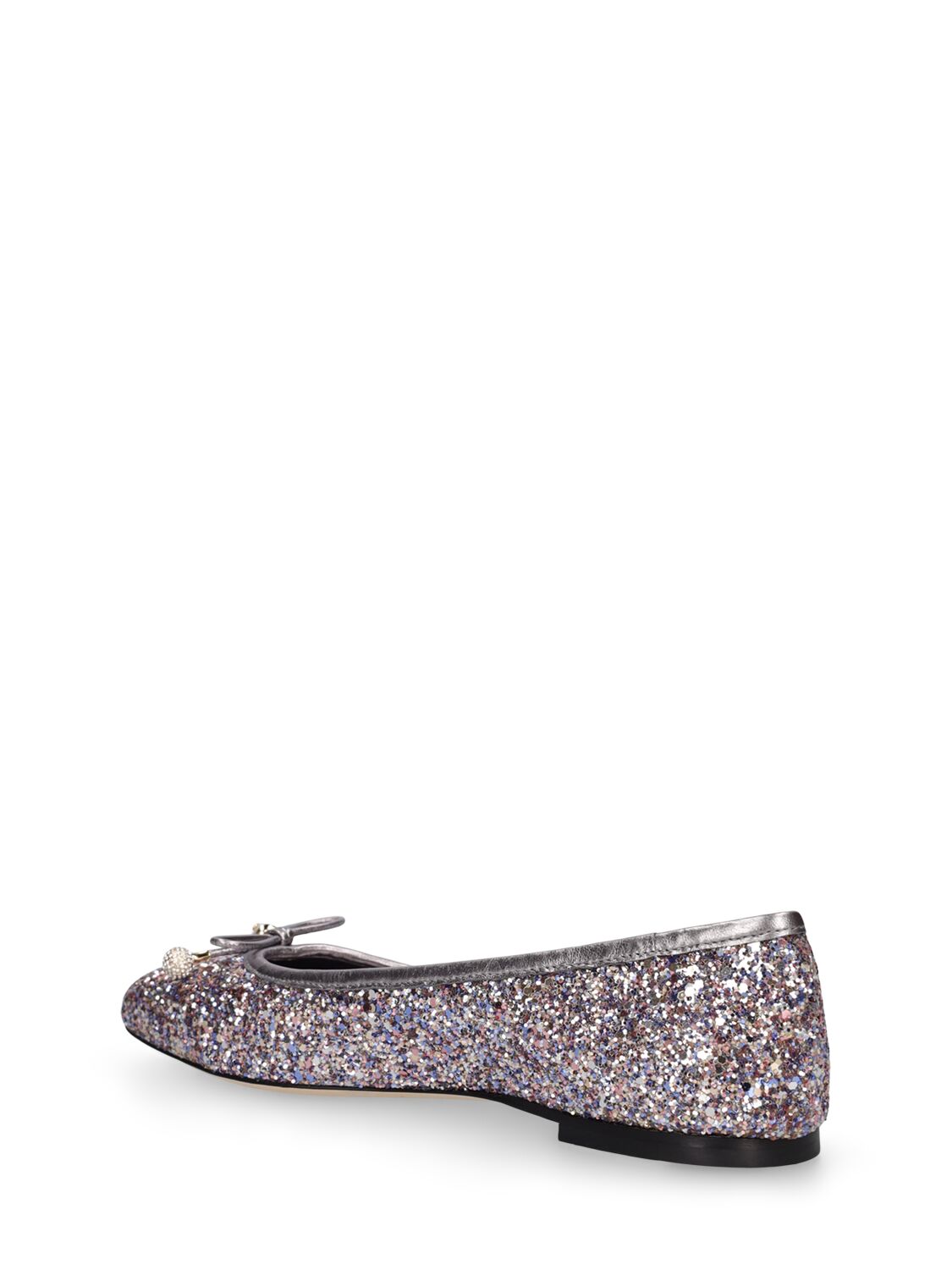 Jimmy 10mm Elme glittered ballerina flats