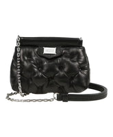 Quilted Embroidered Leather Shoulder Bag