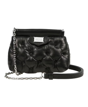 Quilted Embroidered Leather Shoulder Bag