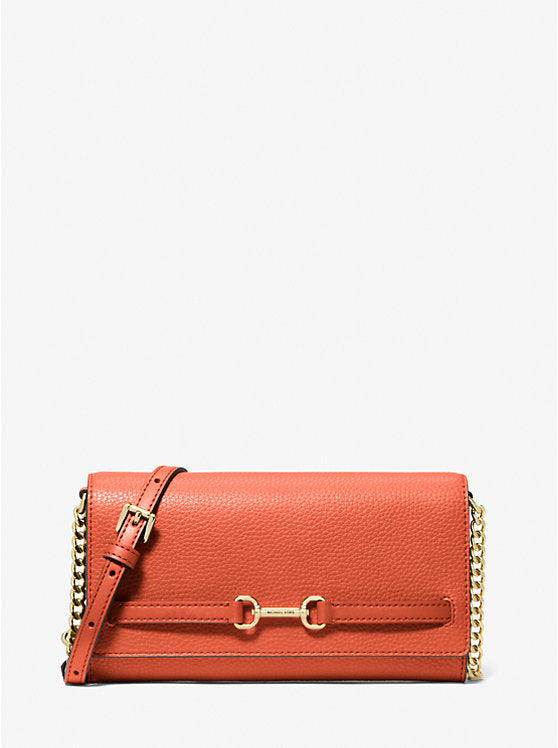 Carson Large Pebbled Leather Convertible Crossbody Bag