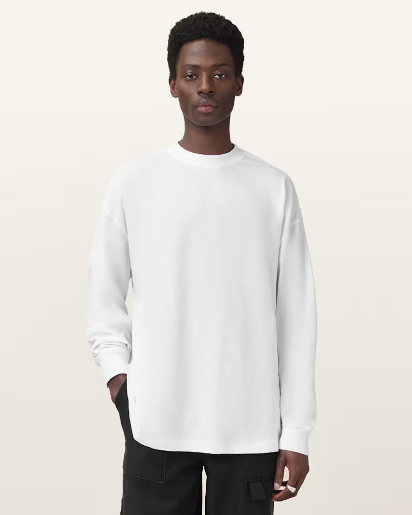 Finn Long Sleeve Crew Neck Oversized T-Shirt