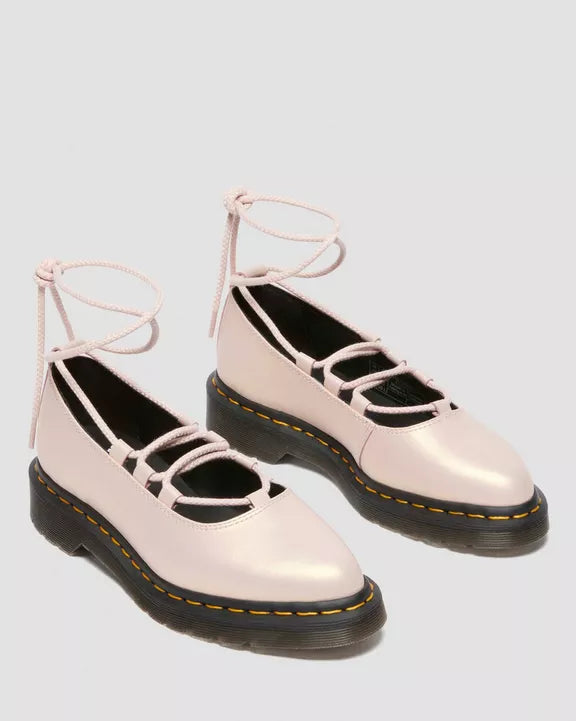 Elphie II iridescent leather ballet flats