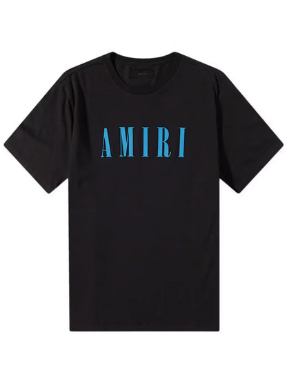 AMIRI CORE LOGO TEE BLACK BLUE