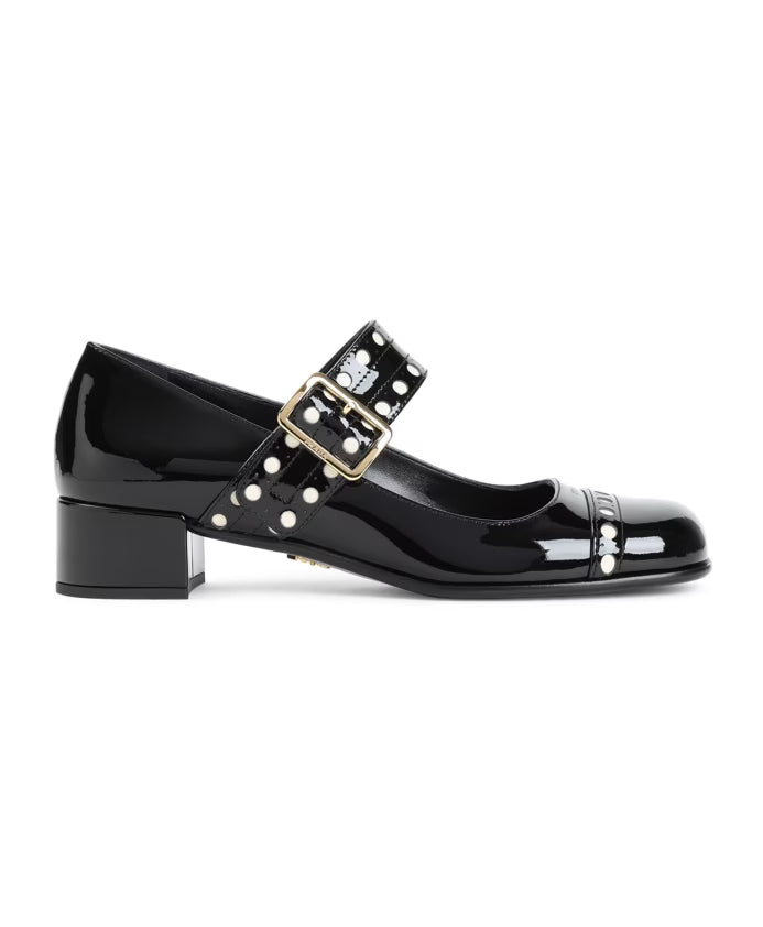 Prada Black Patent Leather Pumps