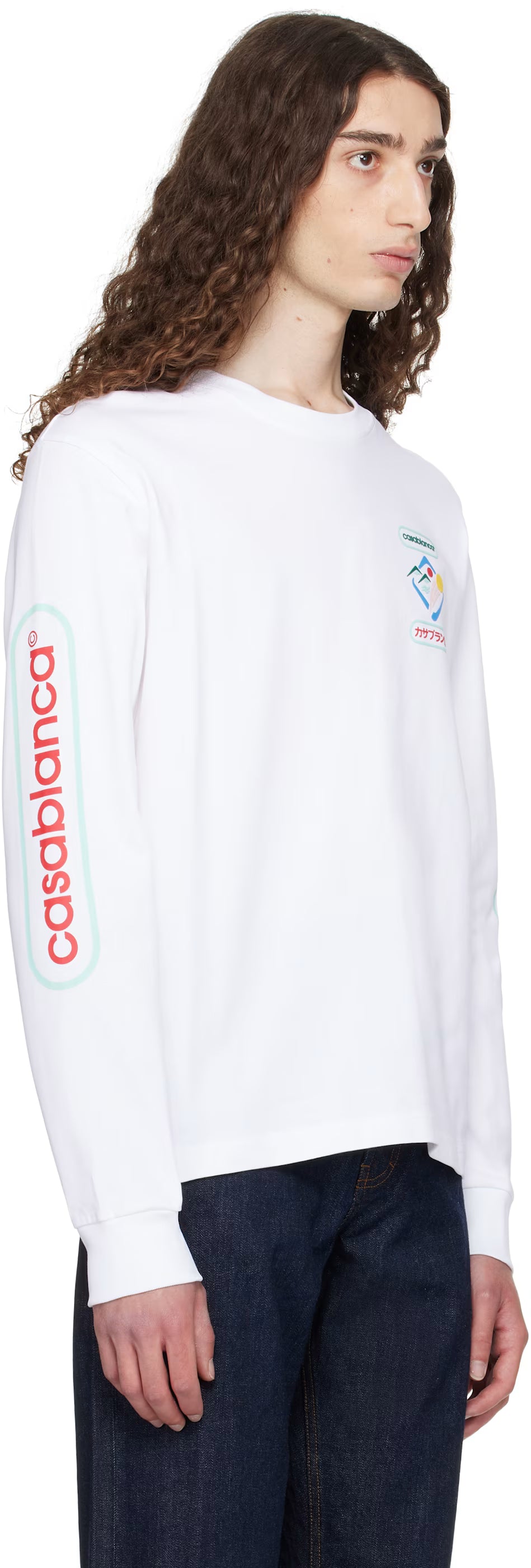 White Fuji Dream Long Sleeve T-shirt