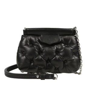 Quilted Embroidered Leather Shoulder Bag