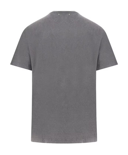 Golden Goose Printed Logo Crew Neck T-shirt Grey
