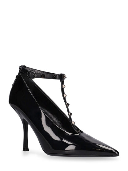 Valentino Garavani Valentino Garavani 100mm Rockstud patent leather pumps - Size: UK 3 Heels | Shop From The Mirage