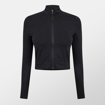 Women's Seamless Zip Jacket, Stylish Design