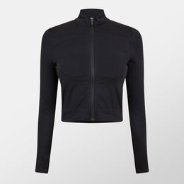 Seamless Zip Long Sleeve Full Zip Performance Running Jacket