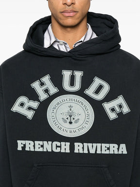 Rhude French Riviera Hoodie in Black
