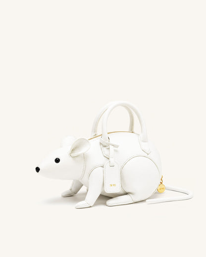 Mia Mouse Top Handle Bag - Dark Brown