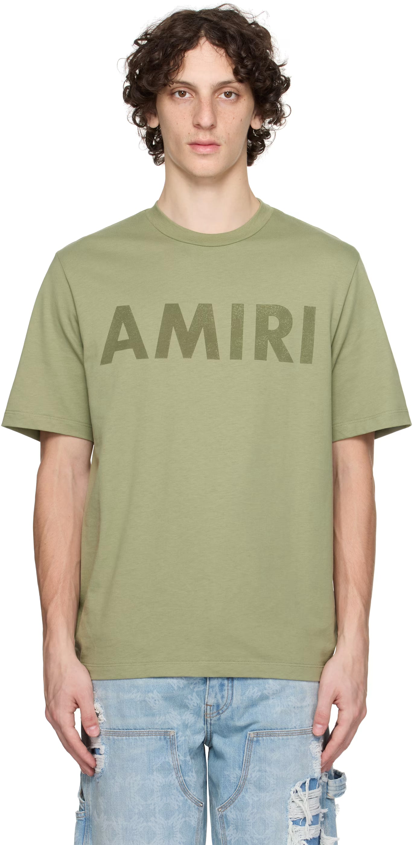 Green 'AMIRI' Stencil T-shirt