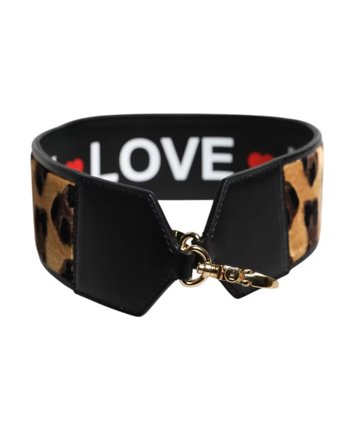 Leopard Love Bag with Gold Detailing