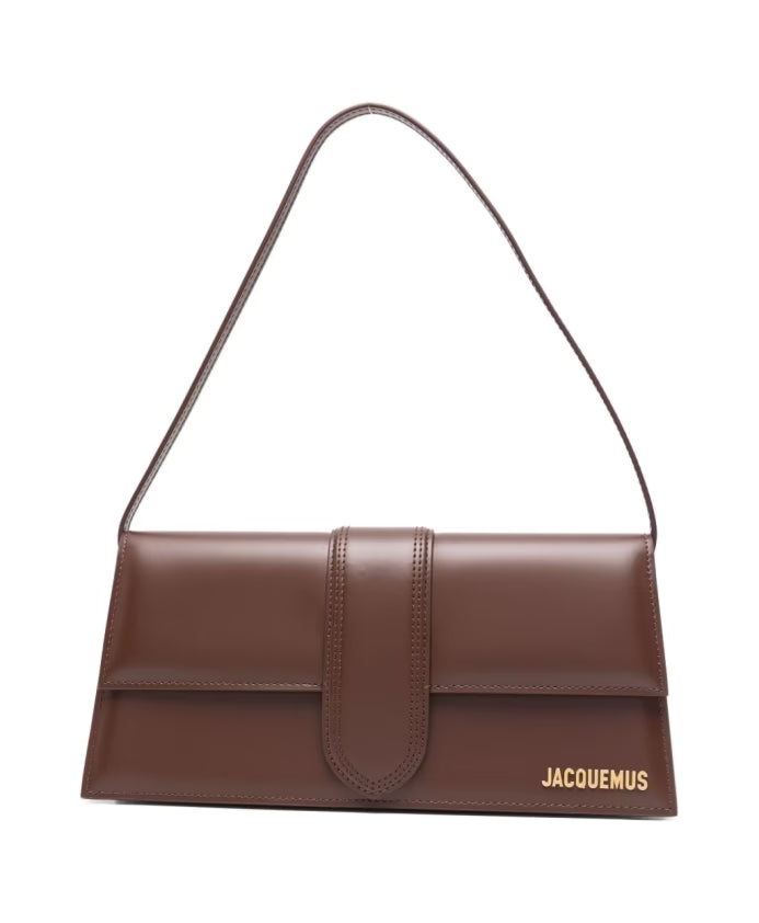 Brown Flap Handle Bag