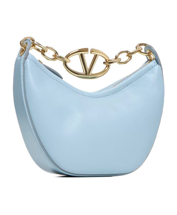 VLogo Moon Small Leather Bag