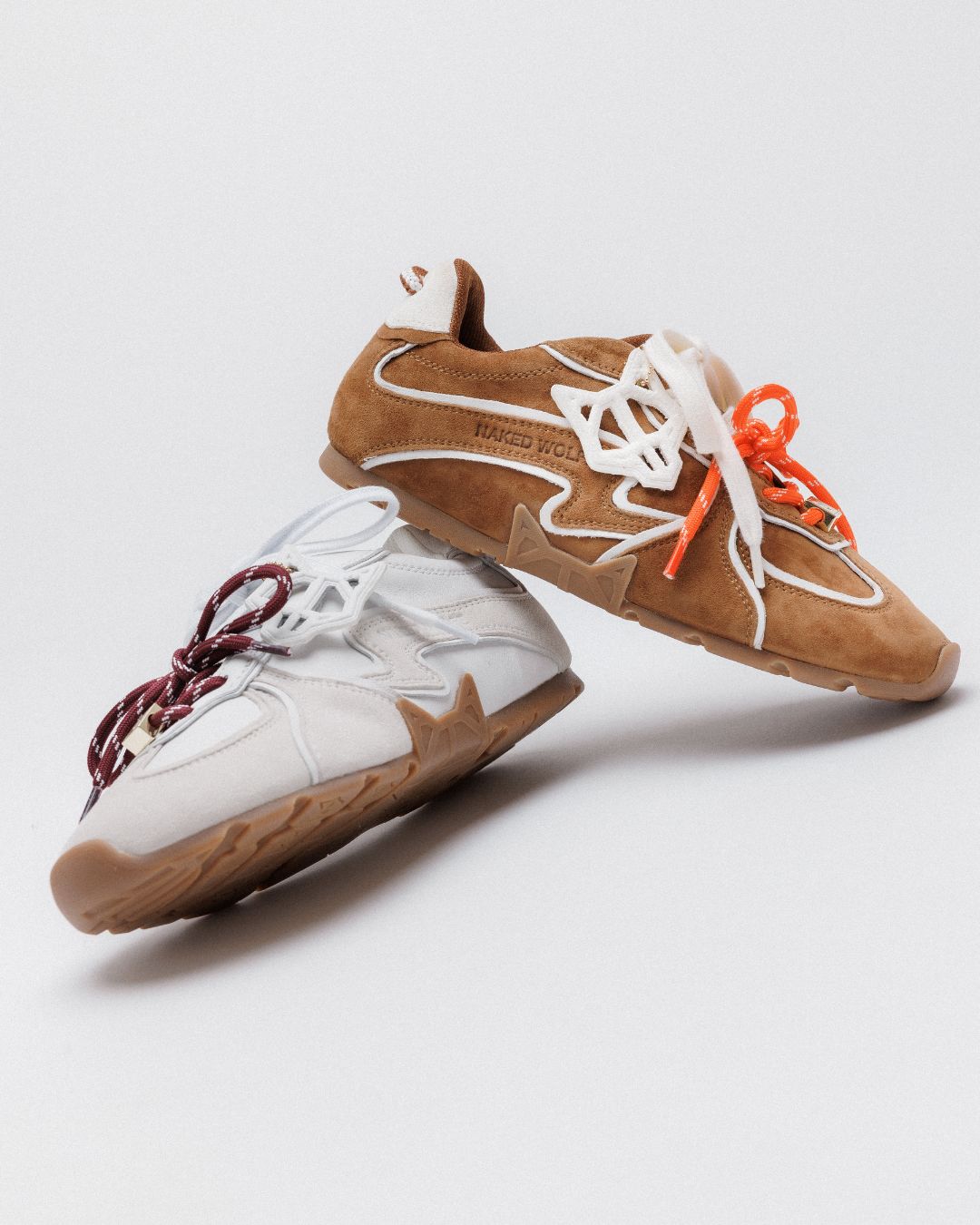 Adored Tan/White Suede